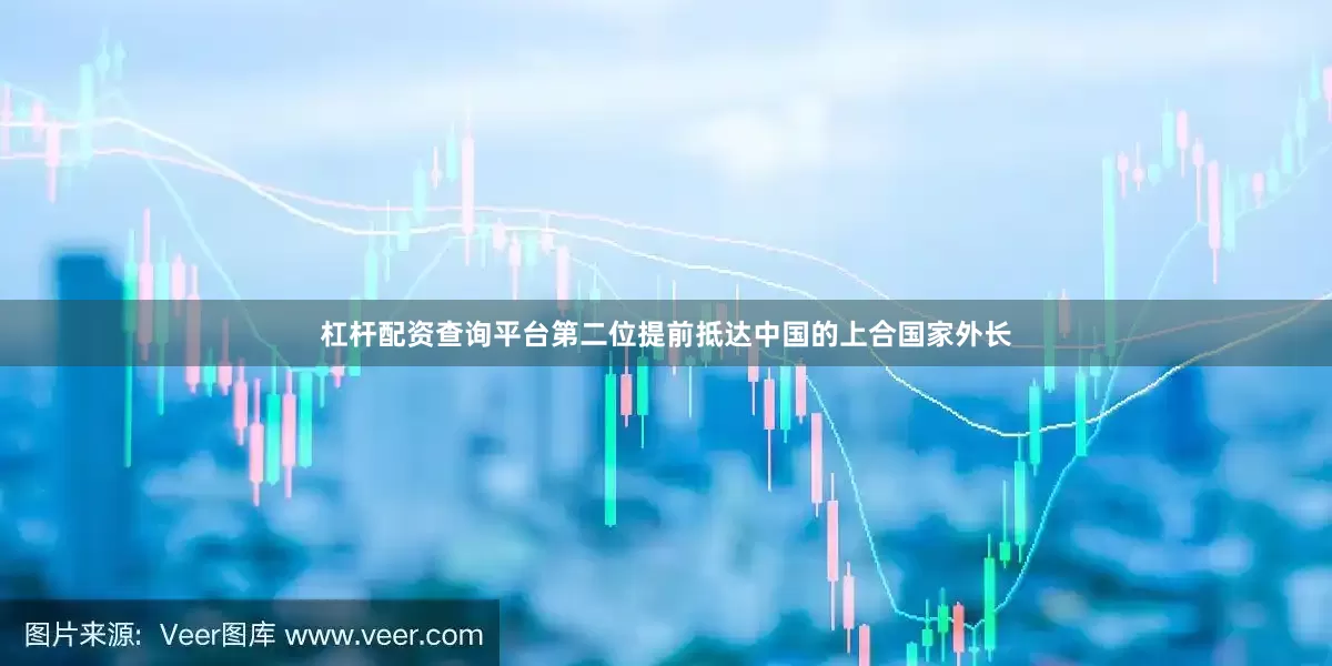 杠杆配资查询平台第二位提前抵达中国的上合国家外长