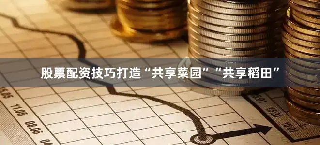 股票配资技巧打造“共享菜园”“共享稻田”